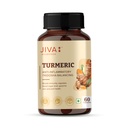 Jiva Turmeric Capsules | 100% Ayurvedic formulation Made Of Haldi & Amla | Boosts Immunity & Promotes Healthy Skin | Regulates Blood Sugar Levels & Controls Diabetes- 60 Capsules (Pack Of 1)