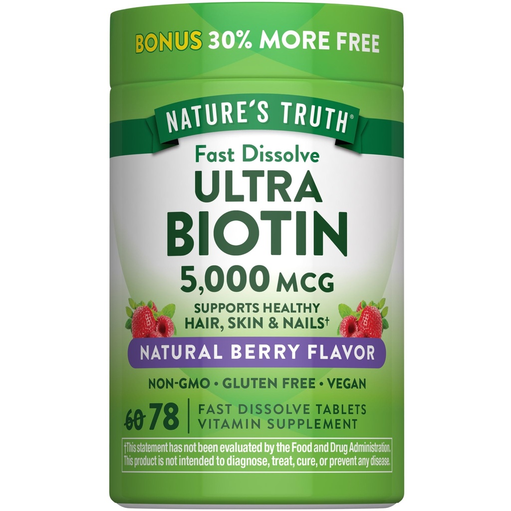 De waarheid van de natuur Biotin 5000mcg 