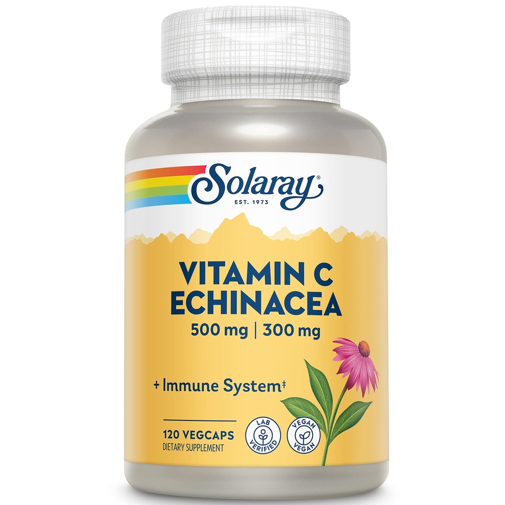 SOLARAY Vitamine C & Echinacea Root 