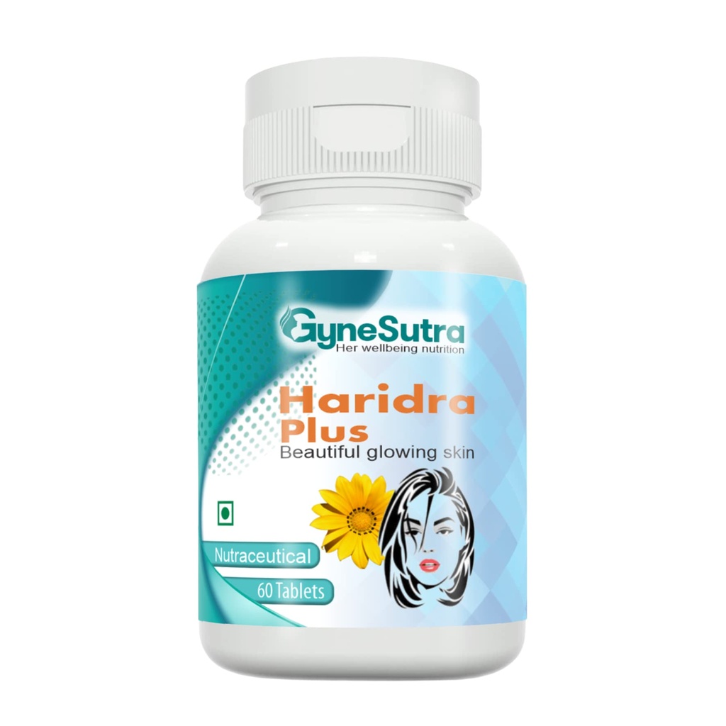 Haridra Plus for pigmentation,dark spots | Natural Glutathione Builder | beautiful glowing skin care with Turmeric extract,Manjistha and Banslochan |60 veg tablets