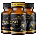 Dharishah Ayurveda Visvasa Ayurvedic Nightfall Support for Men - 180 Vegan Tablets | Plant-Based Supplement with Ashwagandha & More Herbs for Male Wellness & Vitality