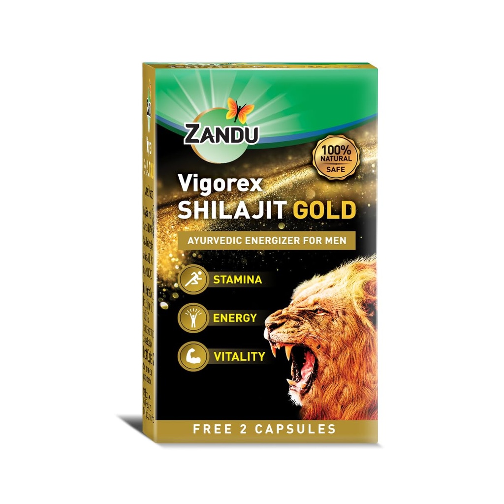 Zandu Vigorex Shilajit Gold - 12 Capsules