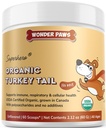 Wonder Paws Organic Turkey Tail Mushroom for Dogs – Powerful Turkey Tail for Dogs Mushroom Poudre pour l'immunité, la respiration, la digestion et la santé cellulaire – avec Beta Glucans & Polysaccharides- 2,12 oz