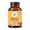 A TATA Product - Organic India Shatavari - 180 Veg Capsules, With Natural Plant Based Estrogens, Boosts Health & Vitality For Women Of All Ages & Restore Hormonal Balance, GMP & NPOP Certified Organic