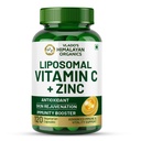 Vlado’s Himalayan Organics Liposomal Vitamin C with Zinc 1000Mg Supplement For Men And Women | Glowing And Radiant Skin | Improved Immune And Heart Health - 120 Veg Capsules