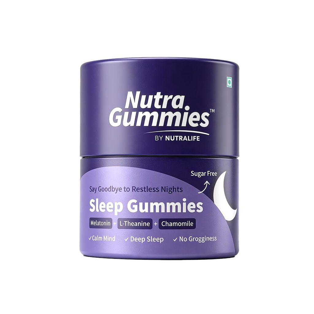 Sleep Gummies | Melatonin with L-Theanine, Chamomile & Valerian Root | Deep Sleep & Relaxation Support | Sugar Free Vegan Gummies