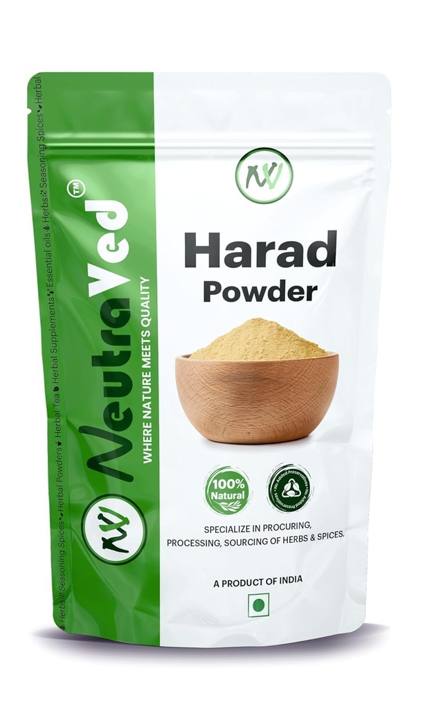 NeutraVed Harad Powder 100g | Haritaki Fruit Powder, Terminalia Chebula, Natural 100g