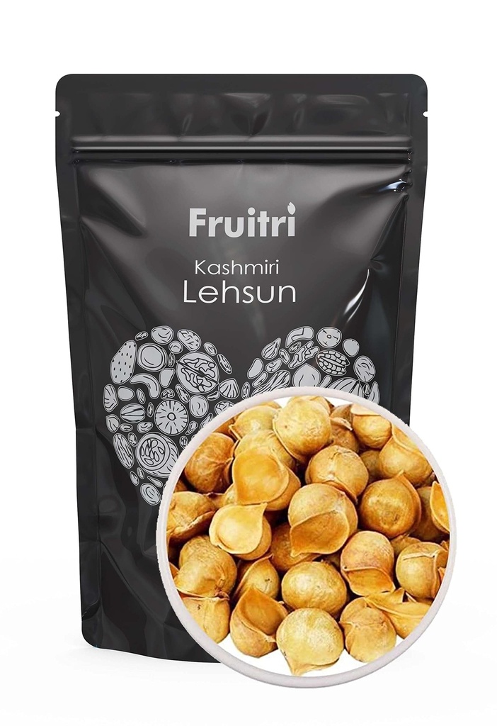 Fruitri Himalayan Garlic/Kashmiri Lehsun 400gm - Premium Himalayan Single Clove Garlic, Snow Mountain Allium Sativum
