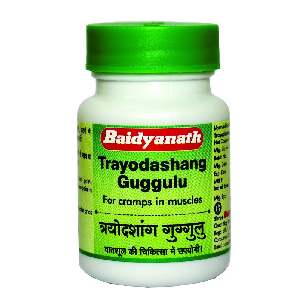 Baidyanath Asli Ayurved Trayodashang guggulu | Ayurvedic Joint Support Tablet | Joint Care Supplement - 80 Tablets