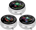 3 Pack pil Box, kleine pil geval voor portemonnee & Pocket, leuke reis medicijnen Organisator, draagbare geneeskunde container houder om vitamines vast te houden, medicijnen, visolie & supplement, leuke kikker