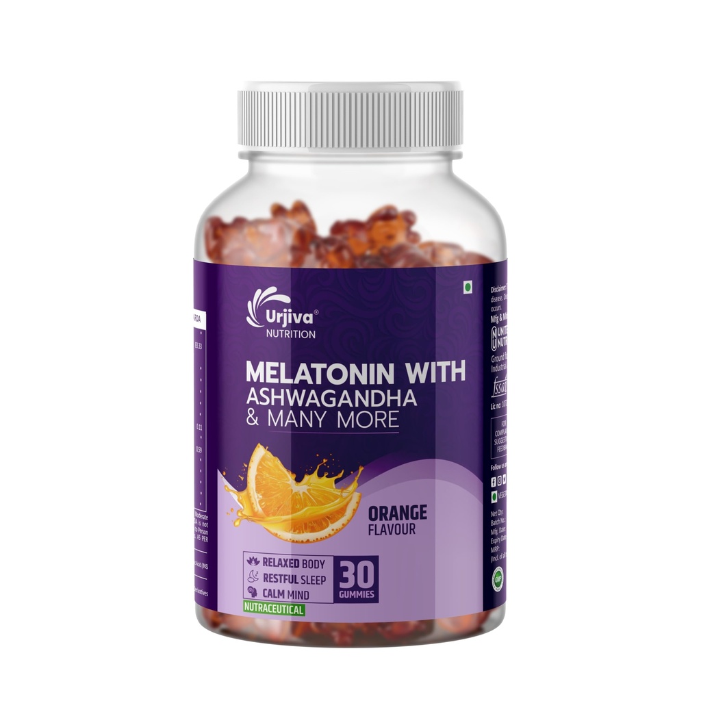 Melatonin Gummies, Orange Flavor, 10mg