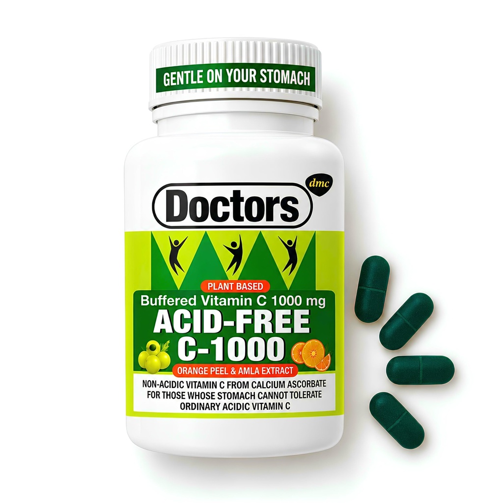 Acid-Free Buffered Vitamin C 1000 mg | Amla & Orange Peel