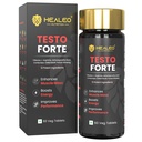Healeo Testo Forte, 12-in-1 Testosterone Booster for Men with Tribulus, Safed Musli, Panax Ginseng, L-Arginine - Enhances Stamina, Muscle Strength & Power - Lab Tested - 60 Veg Tablets