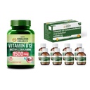Vlado's Himalayan Organics Vitamin B12 1500mcg + Vitamin D3 60000 IU Shots Combo | Methylcobalamin & Cholecalciferol | Supports Energy, Bone, Muscle, Nerve & Immune Health | 90 Veg Tablets + Pack of 8