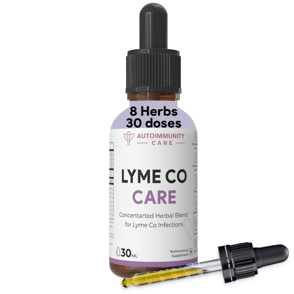 Autoimmunity Care Lyme Co Care Drops for Tick Bites & Lyme Infections | Immunity Booster with Japanese Knotweed, Cat’s Claw & Andrographis | Gut Cleanse Detox, Joint, Brain Fog, Fatigue & Liver Health | 30 doses