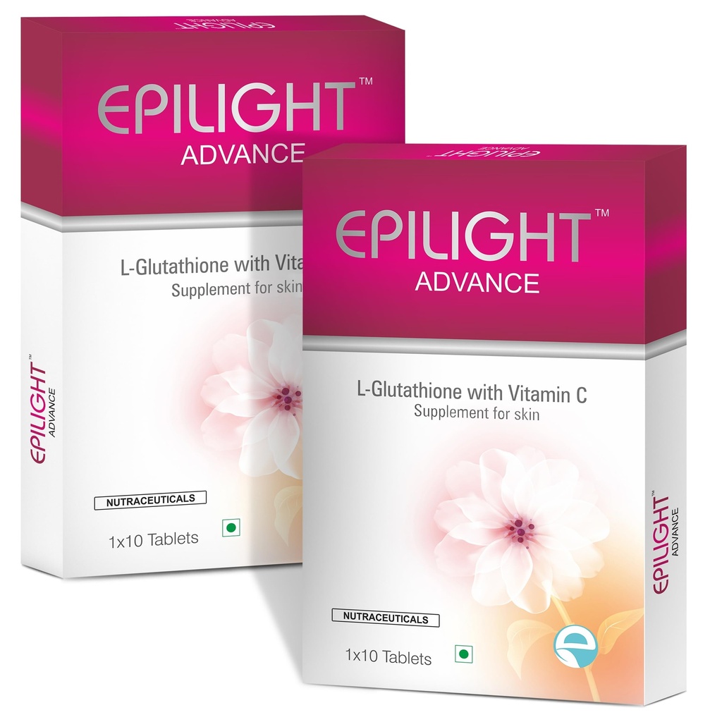 Advance L- Glutathione Tablets With Vitamin C 600mg Glutathione Tablets for Antioxidant Support, Skin Glow & Hydration- Glutathione Supplements for Men & Women (60 Tablets)