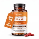 Vitamin D3 K2 Supplement | Vitamin K2 MK7 to support Bone & Heart Health | Veg D3-60 Tablets