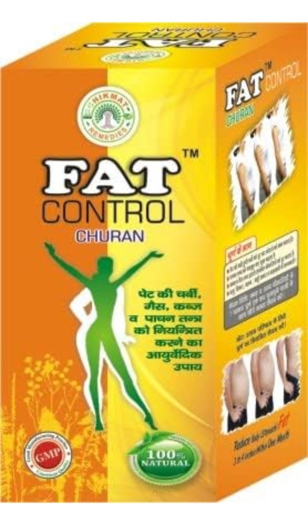 Fat Control Churan 80gm – Ayurvedic Herbal Digestive Powder for Weight Management | Improves Over All Health & Body Wellness(Pack of 2)