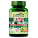 Vlado's Himalayan Organics - Organic Multivitamins with Iron ,Zinc ,Vitamin B3, C ,Organic Ashwagandha , Tribulus & Turmeric - 100% Organic , Non-Synthetic - for Immunity, Engergy stamina , Hair, Skin & Bones - 60 Veg Tablets