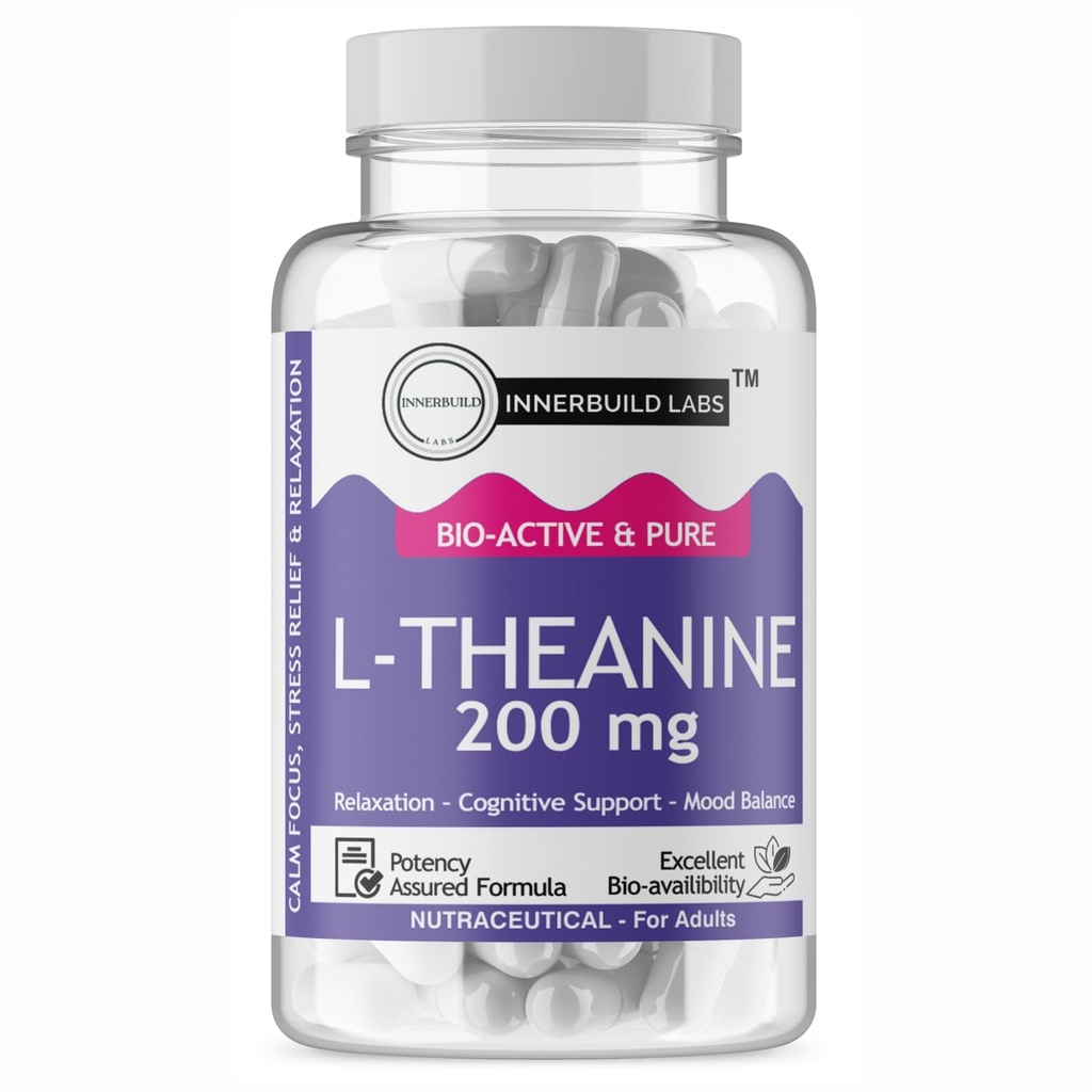 L-Theanine Capsules | 200mg | 30 Capsules | Relaxation & Focus Support