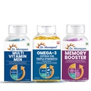 Dr. Morepen Men’s Daily Wellness Combo – Multivitamin + Omega 3 + Memory Booster