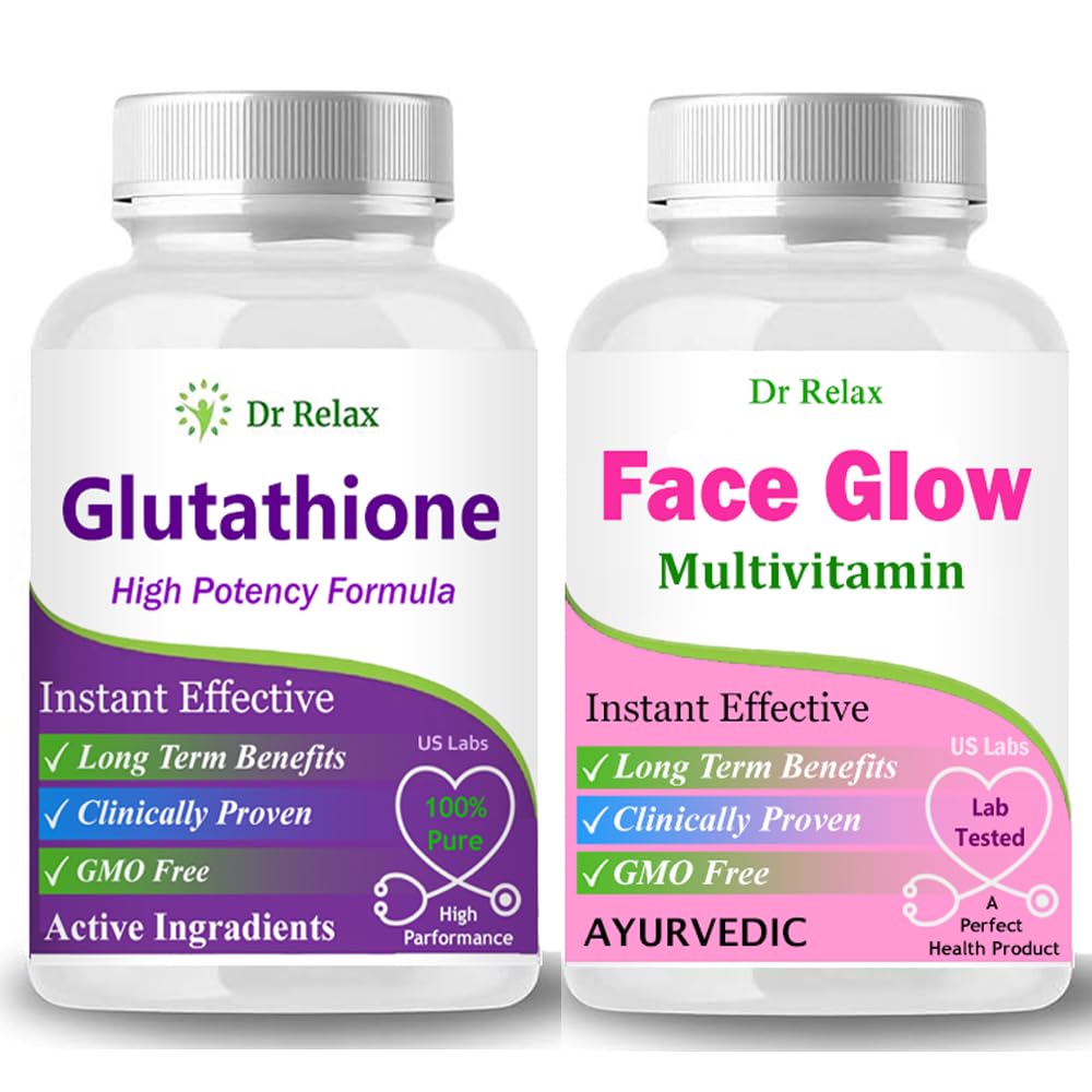 Extra Special Glutathione & FaceGlow Multivitamin Capsule - Full of Antioxidants and Powerful Extracts of Vitamins for Skin, Hydration| Collagen Veg Supplement