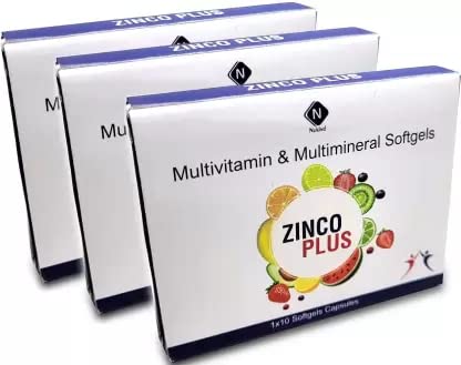 Nukind Zinco Plus Daily Multivitmain And Multimineral Softgels For Men And Women (30)