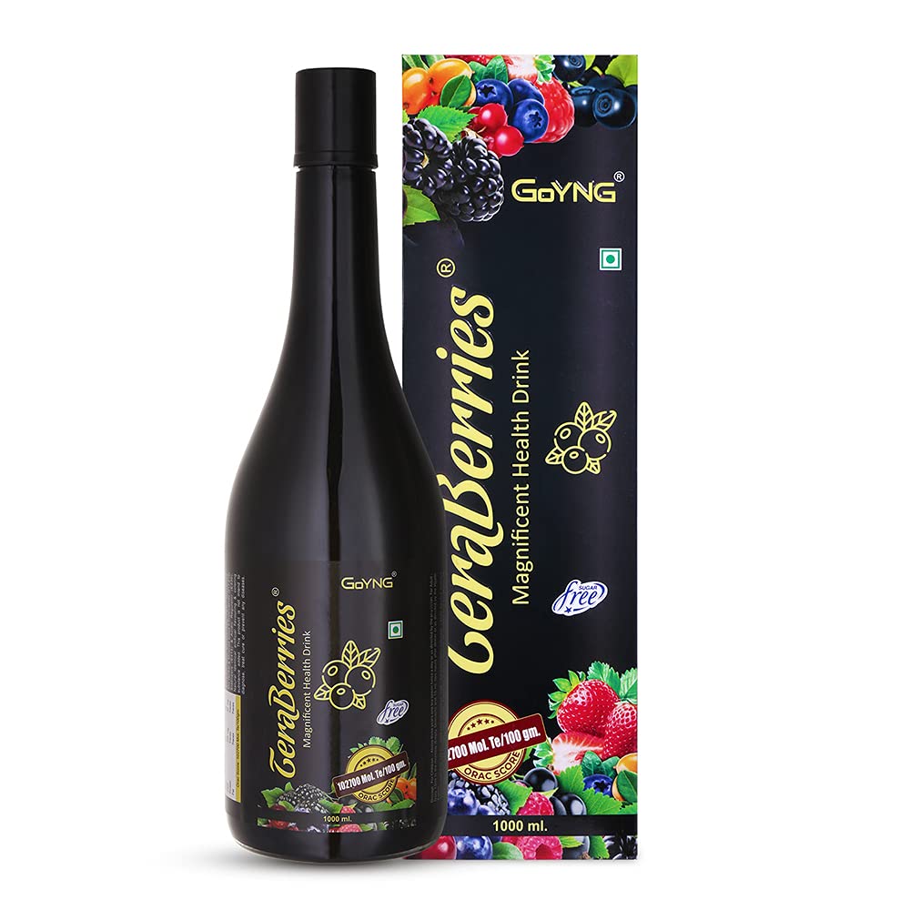 Teraberries Collagen Supplement for Women 1 Litre Syrup with 16 Berries and Antioxidants for Glowing Skin Super Energy and Immunity Boost