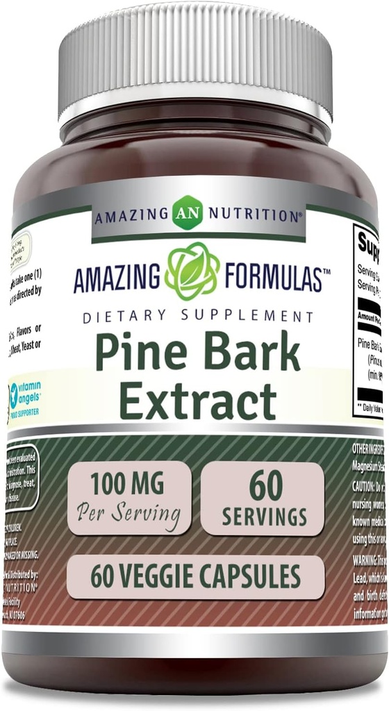 Verbazingwekkende Formules Pine Bark Extract 100 Mg 