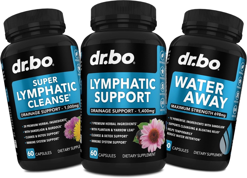 Lymfatische drainage Supplementen en water pillen Diuretica - Herbal Lymfatische ondersteuning Totale plantaardige reinigingsproducten & Water weg pillen Lymfsysteem Ondersteuning Supplement - Lymf Knoop Detox Reinigen Drainage