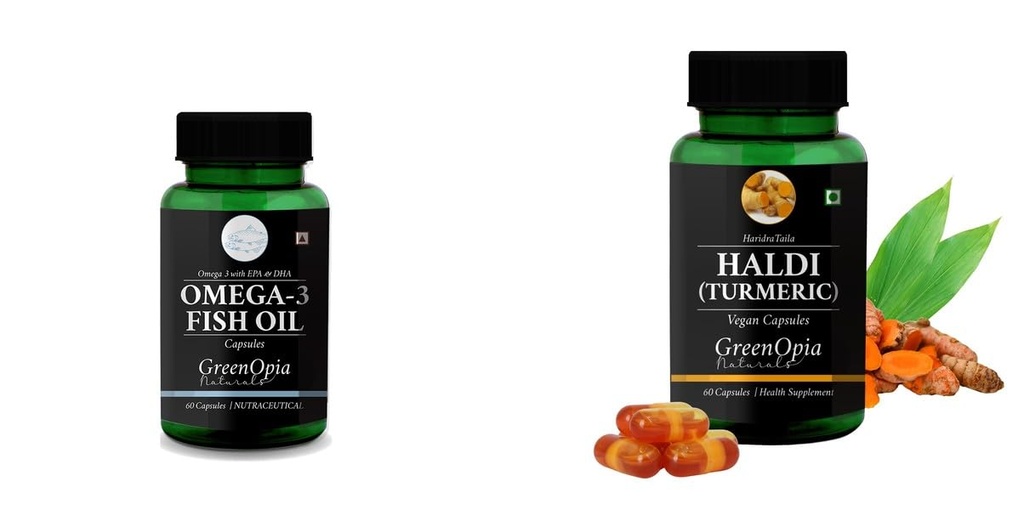 Fish Oil Haldi Wellness Daily Vitality |60 CAPSULES
