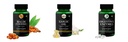 Haldi-oil-vegetarian-capsules, Garlic-oil-vegetarian-capsules, Digestive-enzymes-60-vegetarian-capsules Combo | Convenient Nutrition & Wellness Routine | Multi-Product Pack