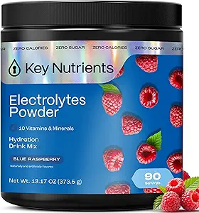 KEY NUTRIËNTEN Elektrolyten Poederverpakkingen - Tropical Ananas Coconut 20 Pack Hydration Packets - Travel Hydration Powder - No Sugar, No Calories, Gluten Free Keto Electrolytes Powder - Made in USA