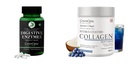 Digestive-enzymes-60-vegetarian-capsules, Marine-collagen-peptides-powder-blueberry Combo | Convenient Nutrition & Wellness Routine | Multi-Product Pack