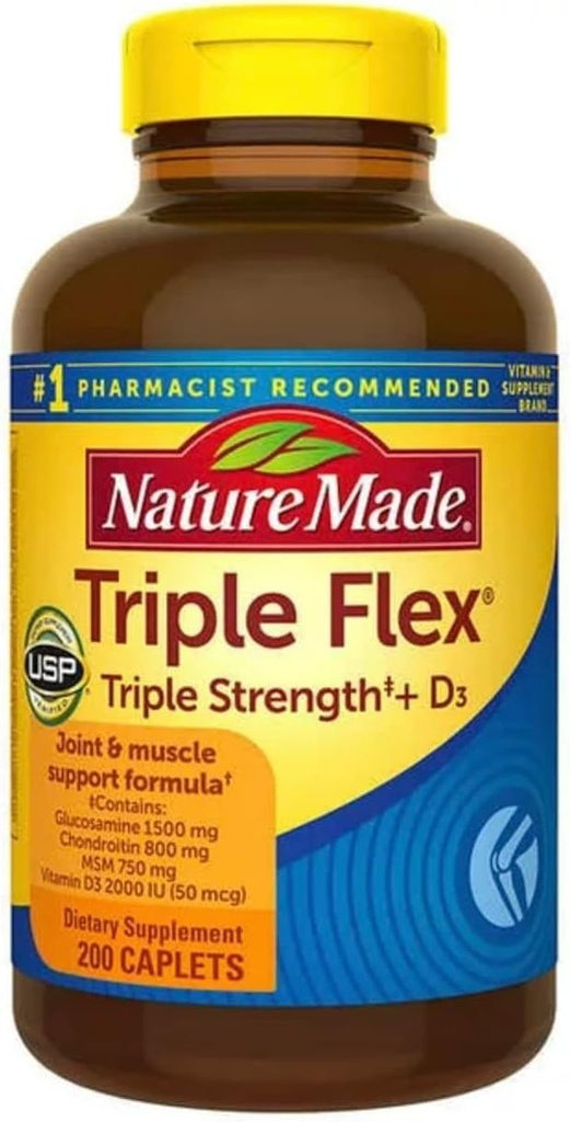 Nature Made TripleFlex Triple Sterkte Caplets (200)