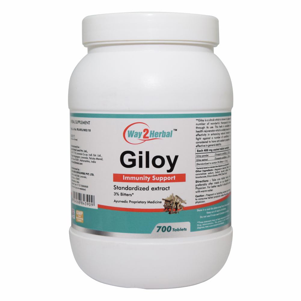 Way2Herbal Giloy Tablets (700 Count Pack of 1)