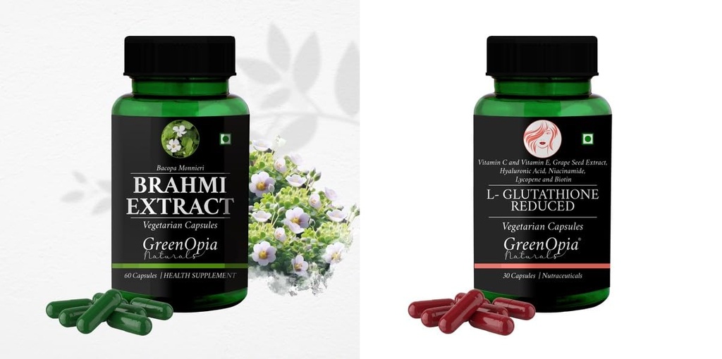 Brahmi L Glutathione Reduced Wellness Daily Vitality |60 CAPSULES