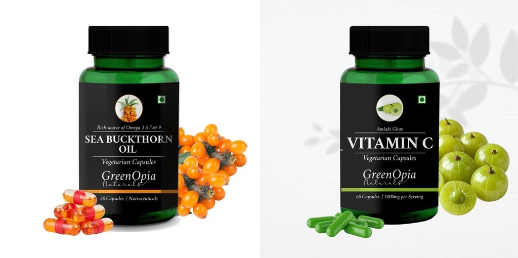 Sea Buckthorn Oil Vitamin C Wellness Daily Vitality |60 CAPSULES