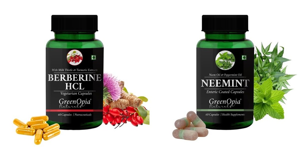 Berberine HCl Neemint Oil Wellness Daily Vitality |60 CAPSULES
