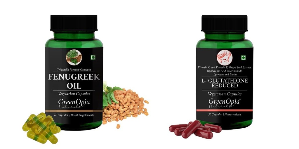 Fenugreek Oil L Glutathione Reduced Wellness Daily Vitality |60 CAPSULES