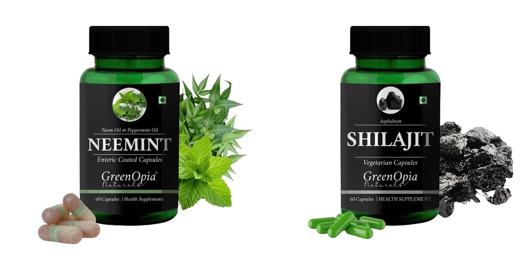 Neemint Oil Shilajit Wellness Daily Vitality 60 CAPSULES