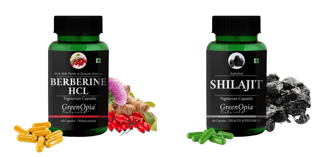 Berberine HCl Shilajit Wellness Daily Vitality 60 CAPSULES