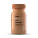 Traya Gutt Health Tablets, Medicine for Constipation, Bloating & Gas Relief, Natural Metabolism Booster, Helps Improve Acidity, Contain Ginger, Clove, Cardamom, Digestive Enzymes (30 Tablet)