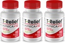 T-Relief Arnica +12 Natuurlijke Relieving Actives voor rugpijn Gewrichtspijn Spierpijn & Stiffness, Gehele lichaam snelle acting relief voor vrouwen & mannen - 100 tabletten (3 verpakkingen)
