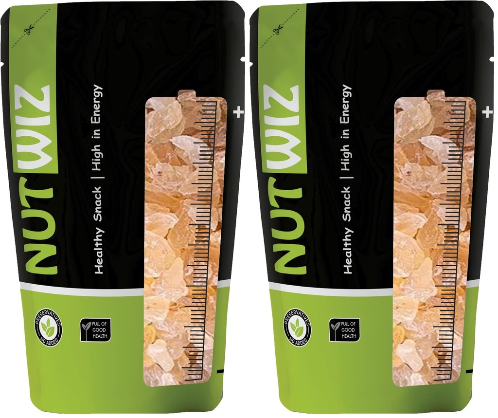 Nutwiz Gond Katira 200 Grams | Tragacanth Gum Crystals | Kathila Gum | High Cooling Properties | 100% Natural | Badam Gond for Smoothies & Falooda Summer Drinks 200 Grams (Pack of 2)