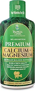 Tropische Oasis Liquid Calcium Magnesium Bevordert sterke botten en gezonde tanden 
