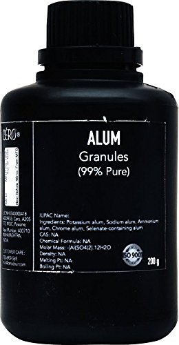 CERO ® ALUM 99% Pure Granules; Sodium, Potassium, Ammonium alum (200g)
