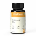 Muditam Ayurveda Bone Dense Calcium & Bone Support Supplement with Vitamin D3, K2 & Magnesium | Supports Bone Density & Strength | Vegetarian Tablets | 60 Tablets (1 Bottle)
