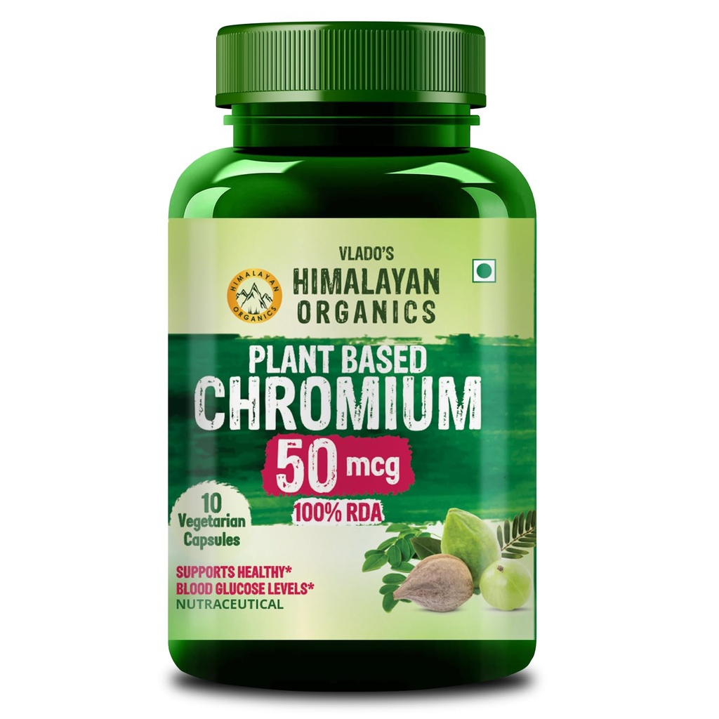 Vlado’s Himalayan Organics Plant Based Chromium 50mcg - 10 Veg Capsule