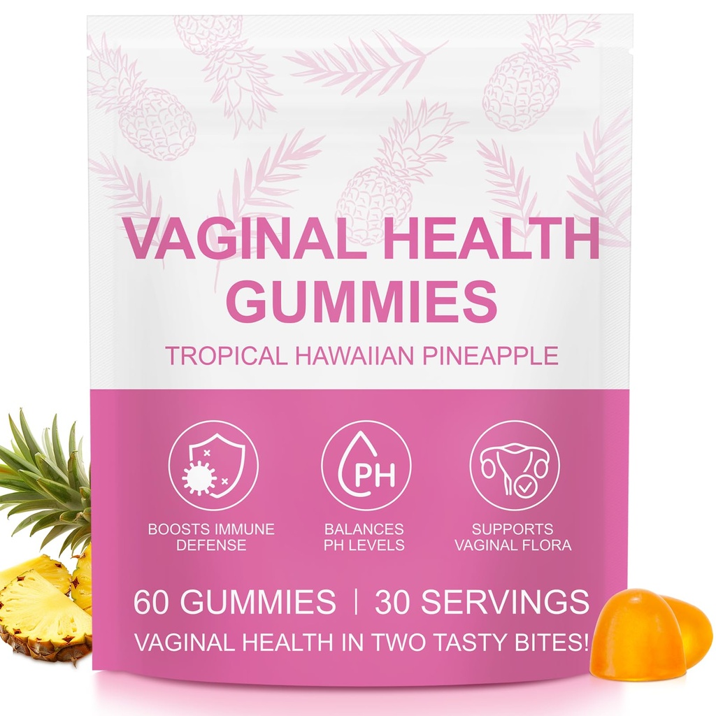 Premium Vrouwelijke Balance Gummies, Ananas Gummies voor Vrouwen PH, Vital Vaginale Probiotica Bron Vrouwelijke Gummy voor Vrouwen van alle leeftijden